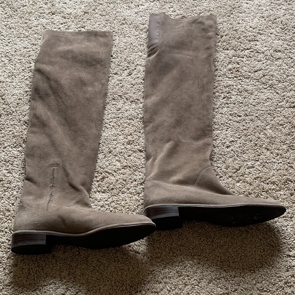 Stuart Weitzman, Over the Knee Gray Boots, US 9.5